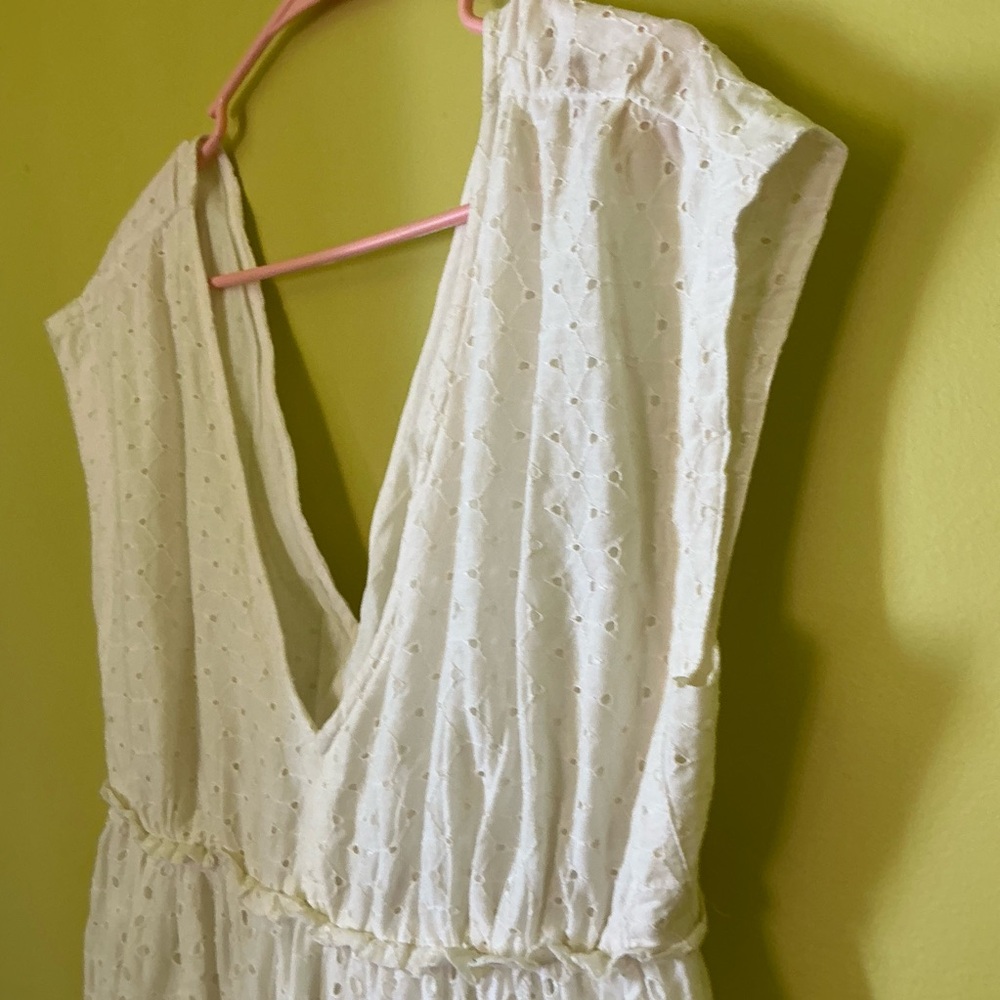 Anthropologie Tiered Eyelet Maxi Dress - Picture 5 of 8